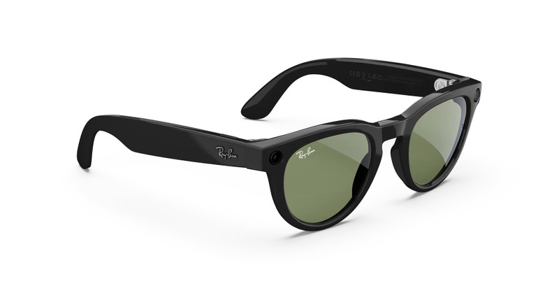 Ray-Ban Meta Headliner (Gen 2) Shiny Black Green Lenses 4