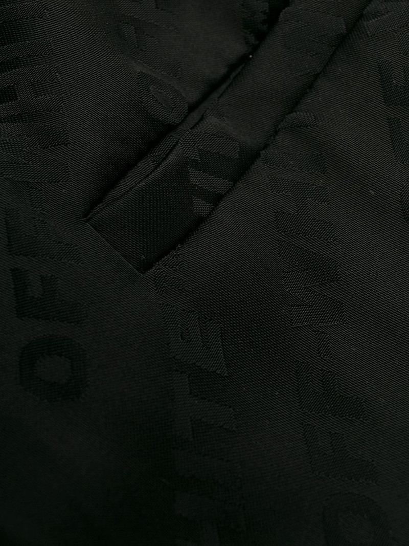 logo jacquard trousers 6