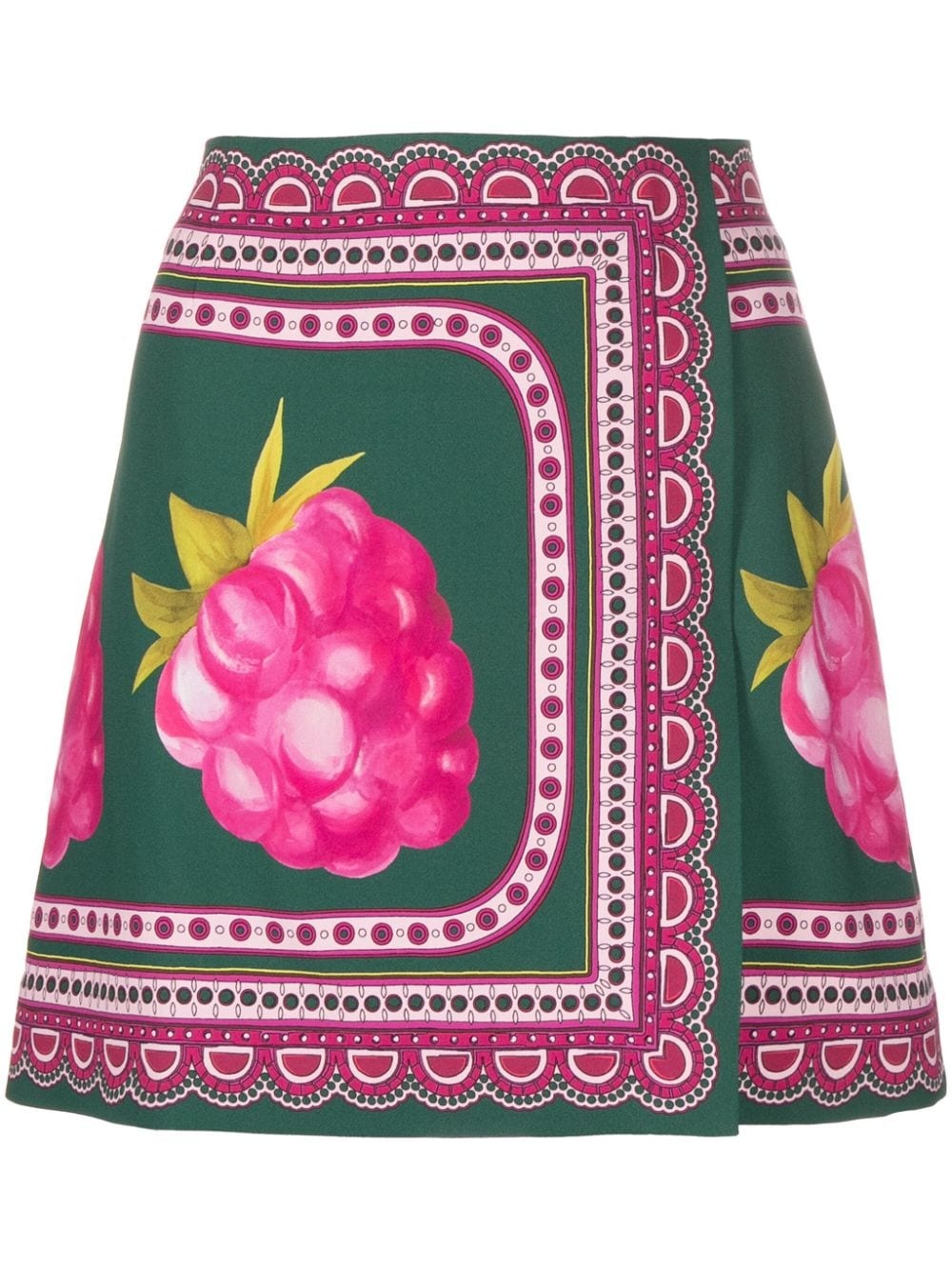 graphic-print wrap miniskirt - 1