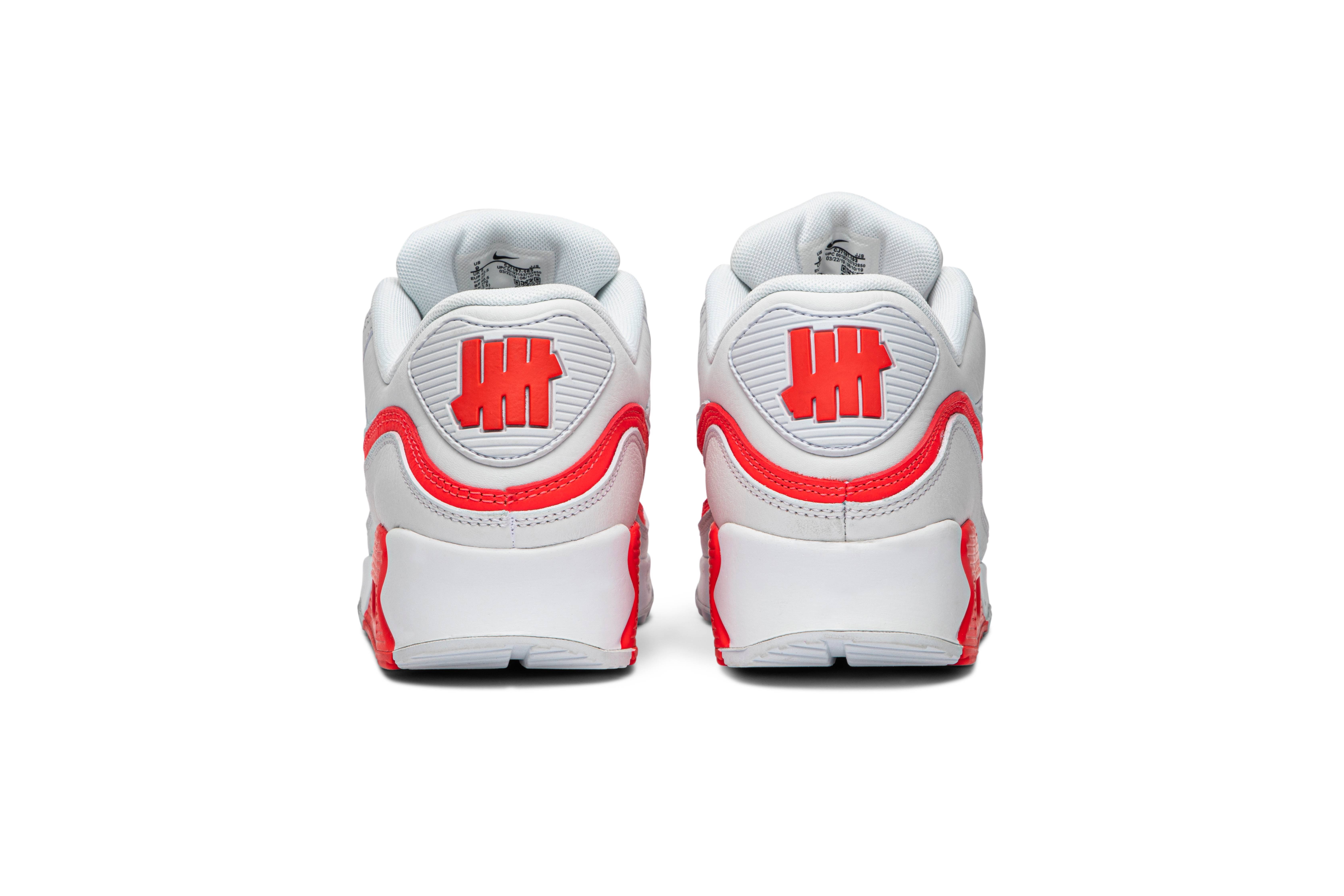 Undefeated x Air Max 90 'White Solar Red' - 6