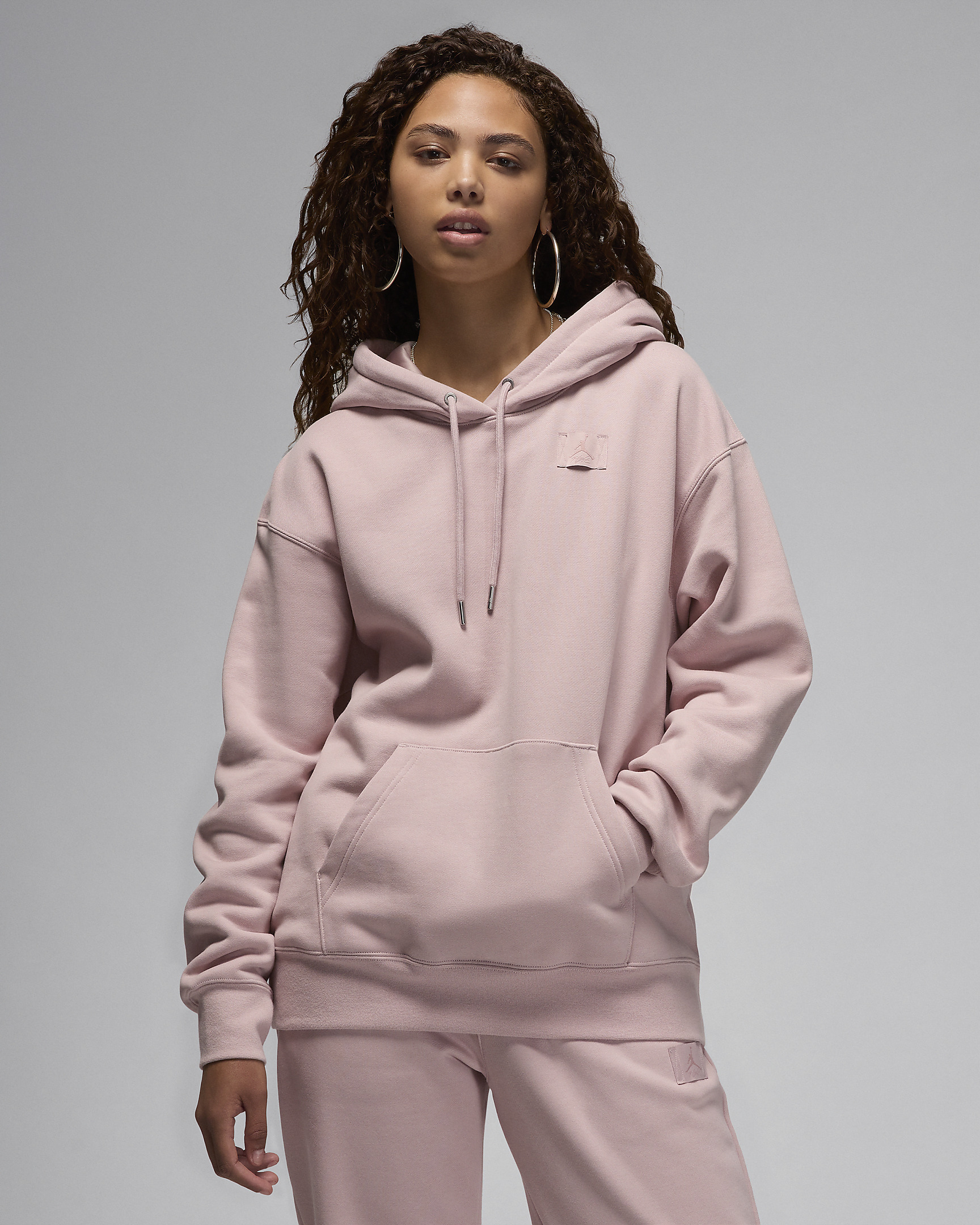 Jordan Flight Fleece Women's Satin-Lined Pullover Hoodie - 1