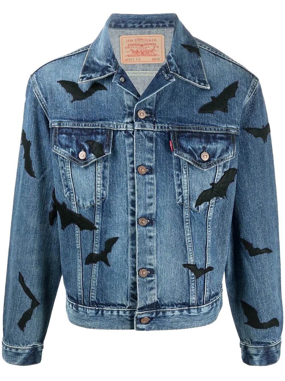 Bat vintage denim jacket - 1