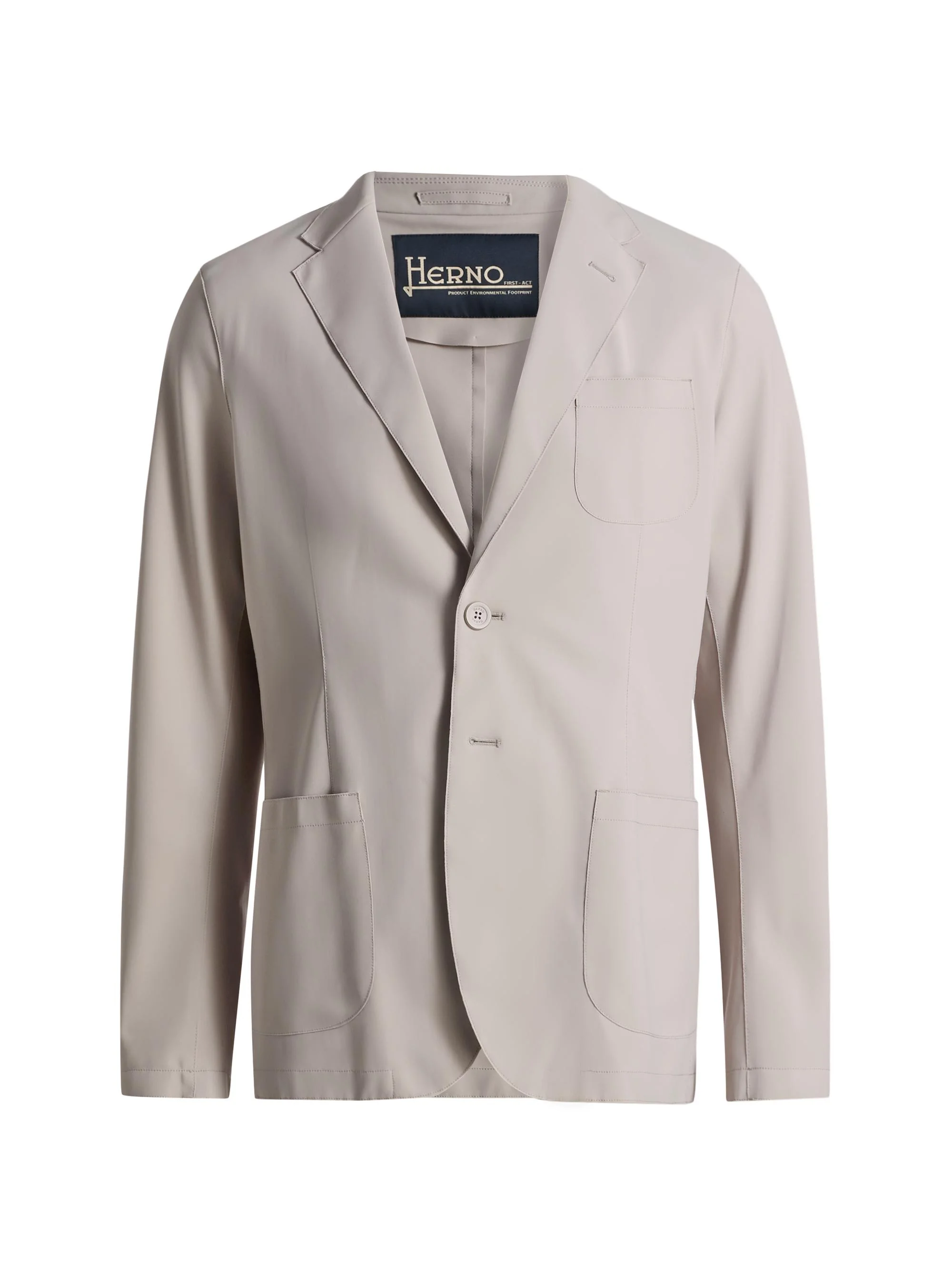 Men's Lightweight Stretch-Nylon Blazer - Beige - 1