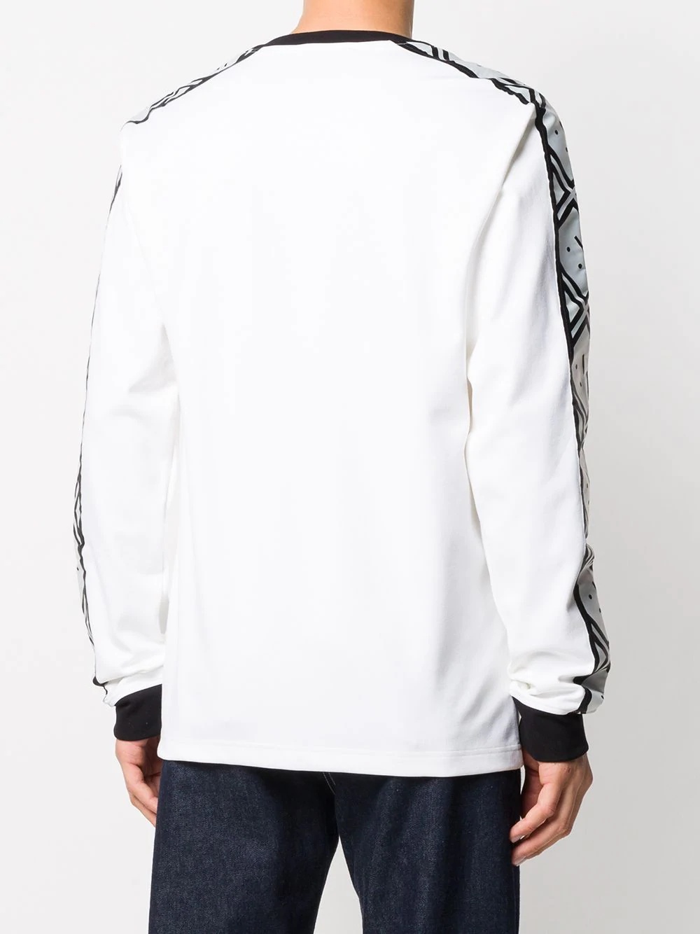 logo-tape oversized sweatshirt - 5