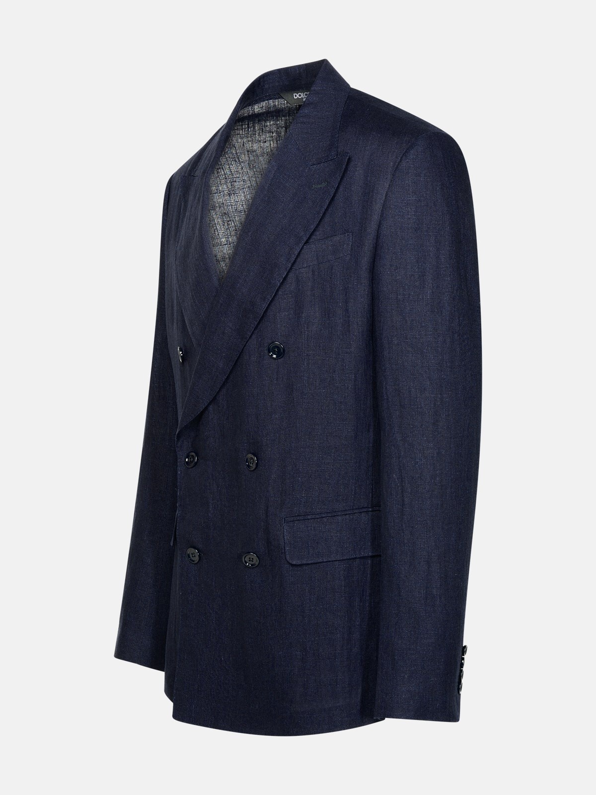 NAVY LINEN BLAZER - 2