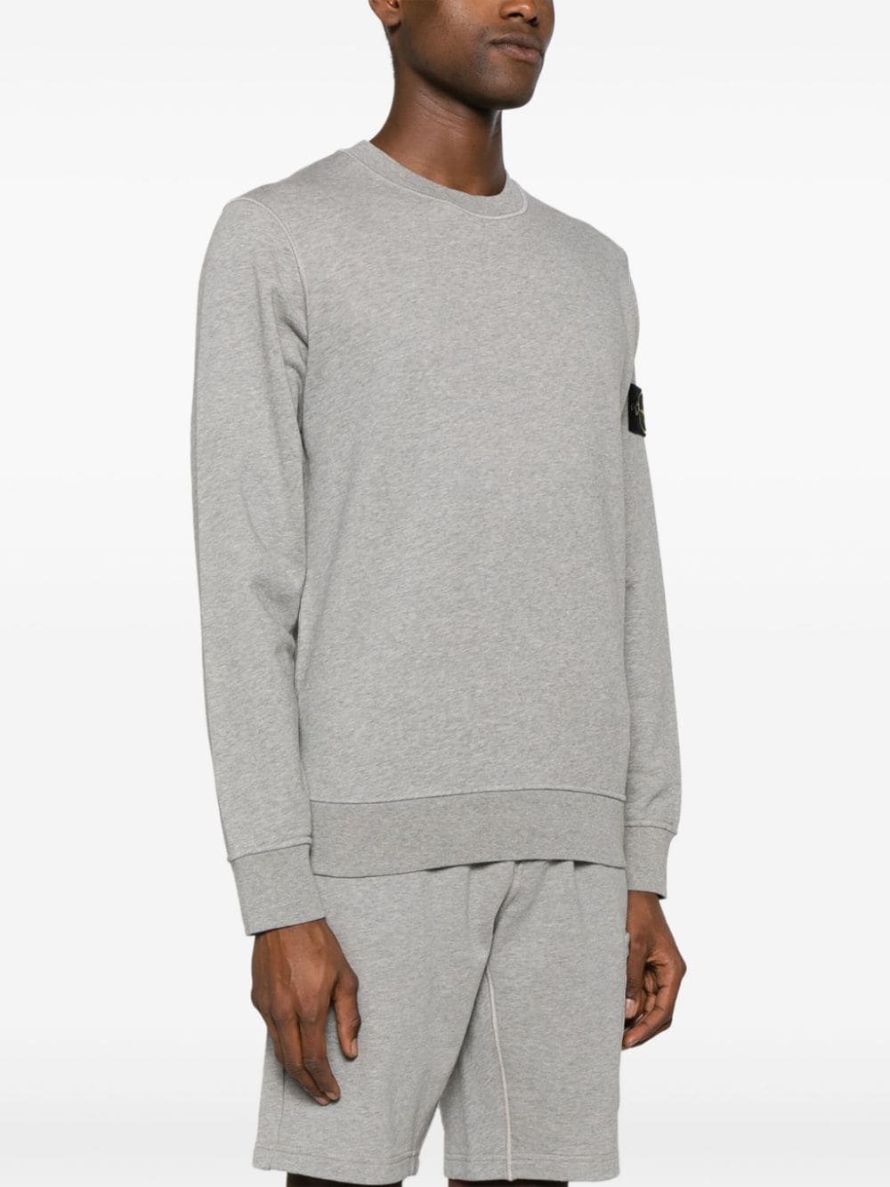 Compass-badge cotton sweatshirt - 3