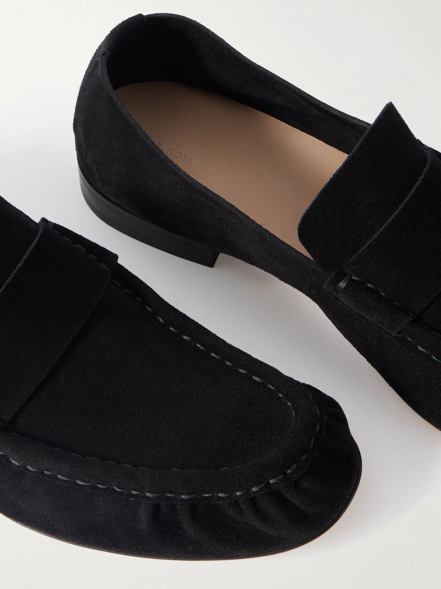 Suede Loafers Black - 5