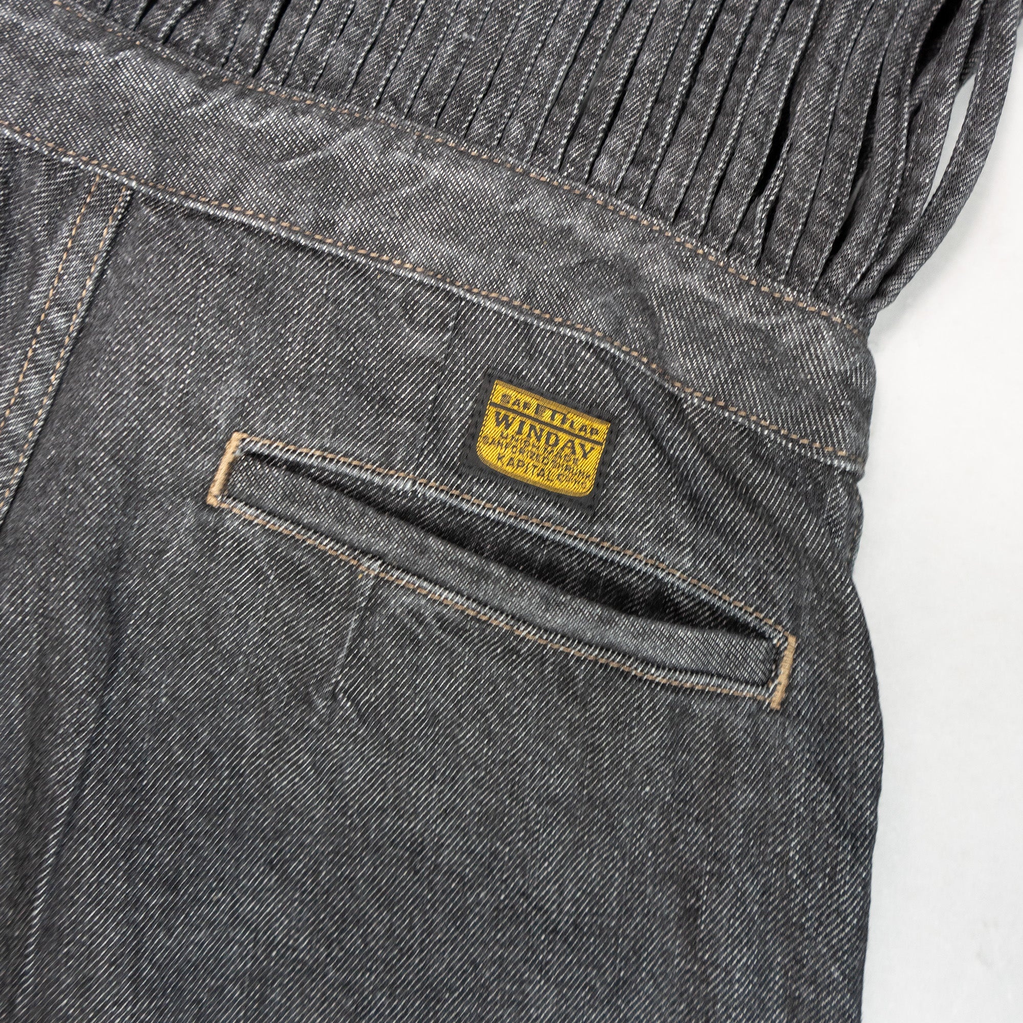 11.5oz BLACK DENIM OVERALL - 3