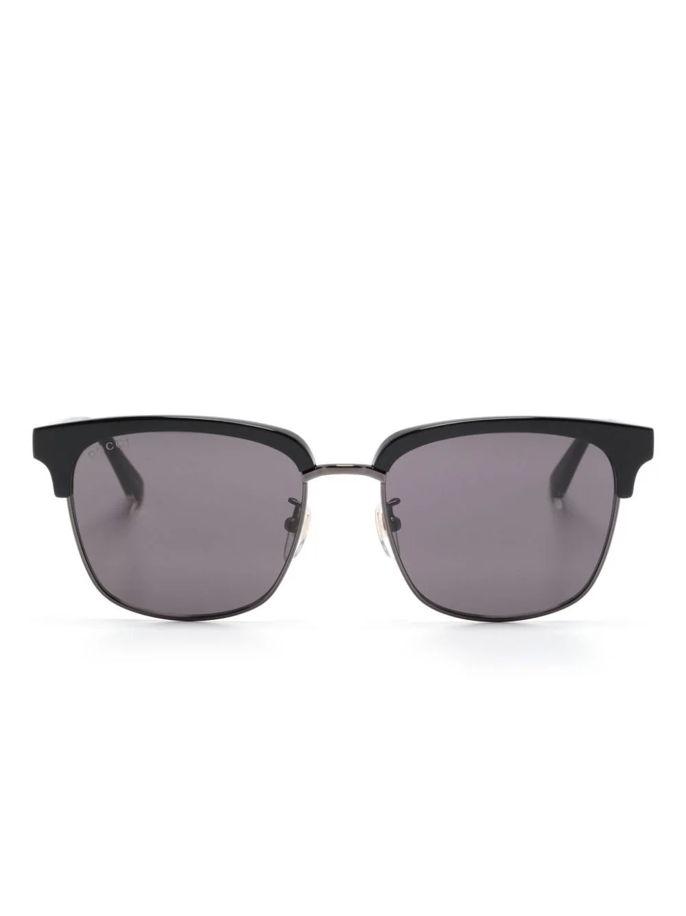 Web-detailed square-frame sunglasses - 1