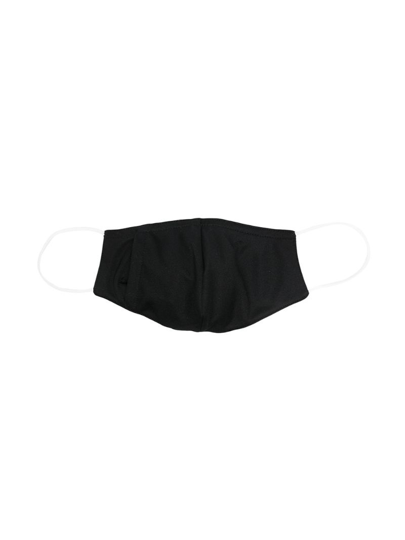 logo-print striped face mask - 4