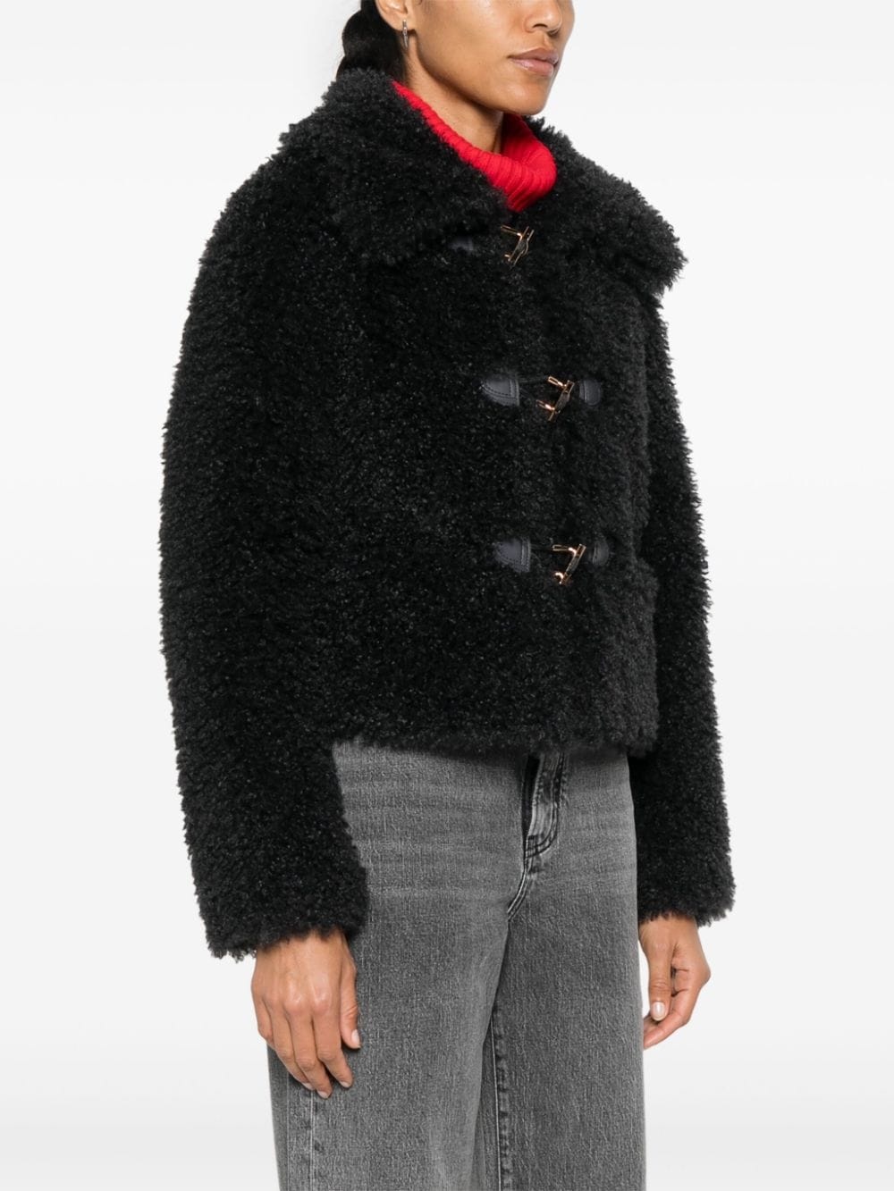 faux-shearling jacket - 3