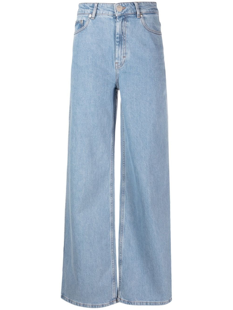 mid-rise wide-leg jeans 1
