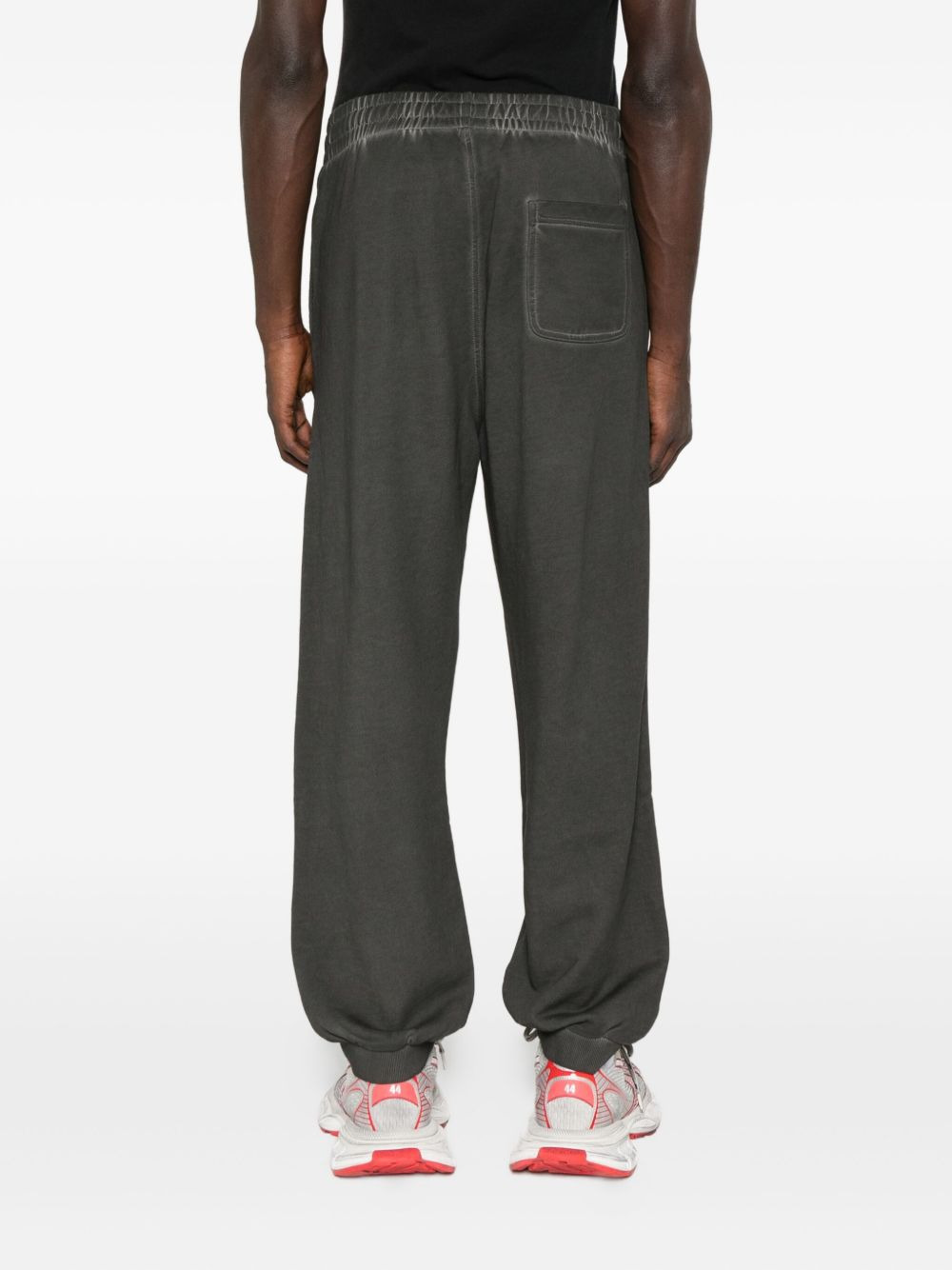 logo-waistband cotton track pants - 4