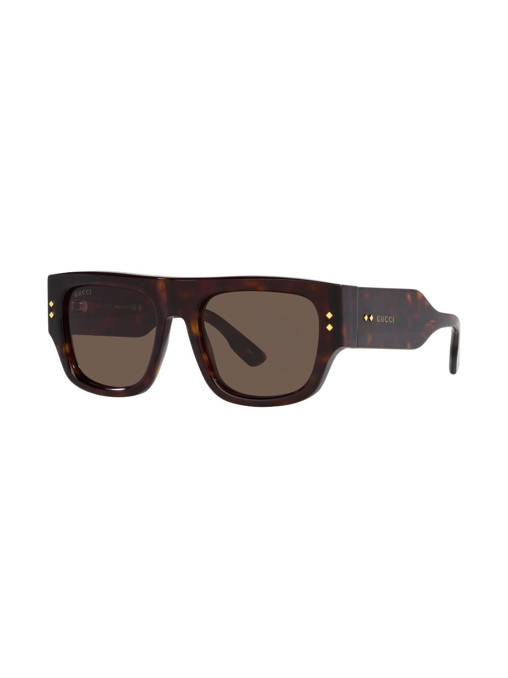 square-frame tortoiseshell sunglasses - 2