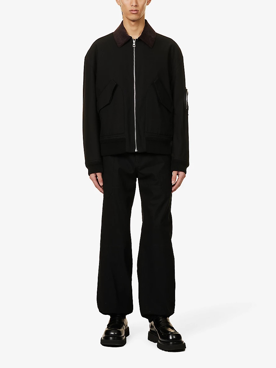 Lenina ♥ LOPE cotton bomber jacket /追跡付 Loewe Bomber jacket in cotton | REVERSIBLE