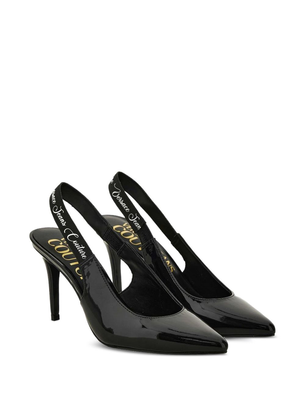 slingback patent leather pumps - 2