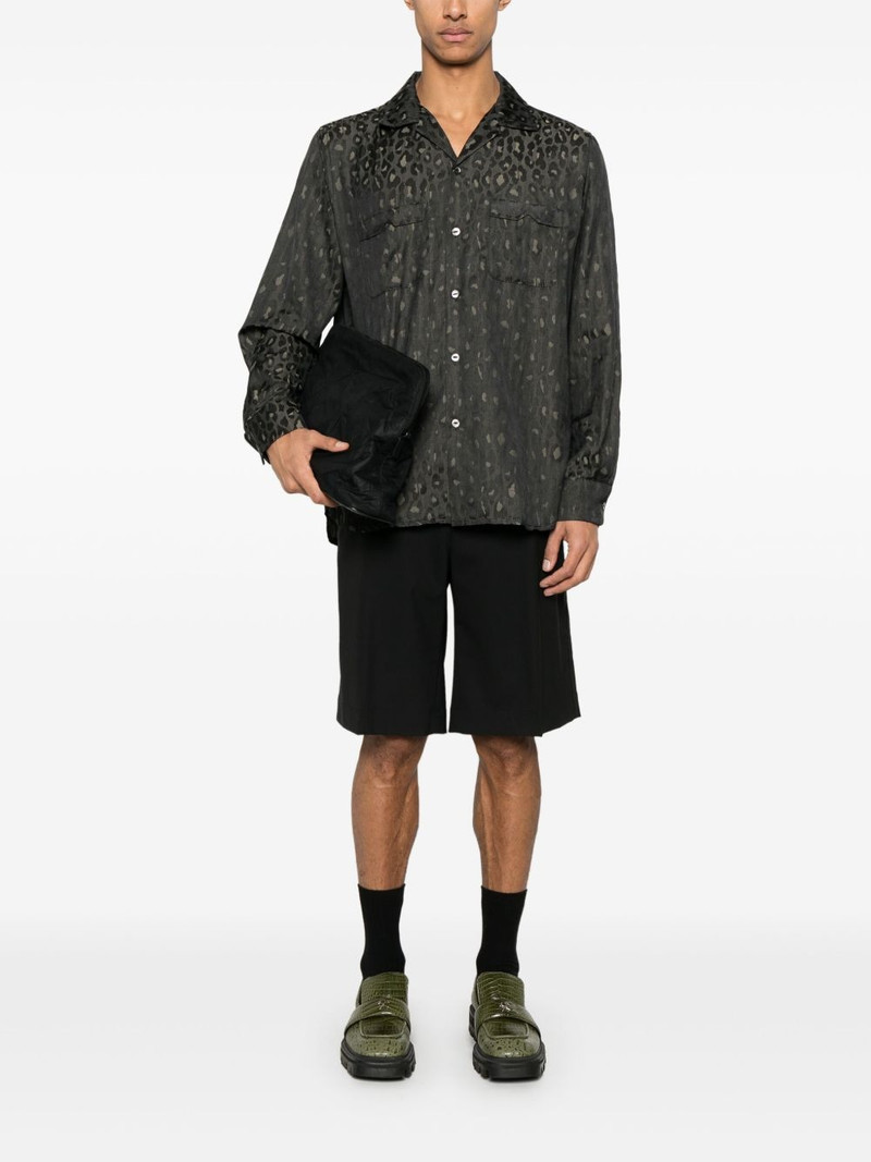 NEEDLES leopard-jacquard shirt outlook