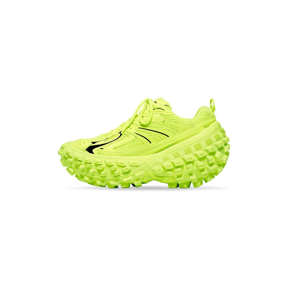 Men's Defender Sneaker in Fluo Yellow - 4