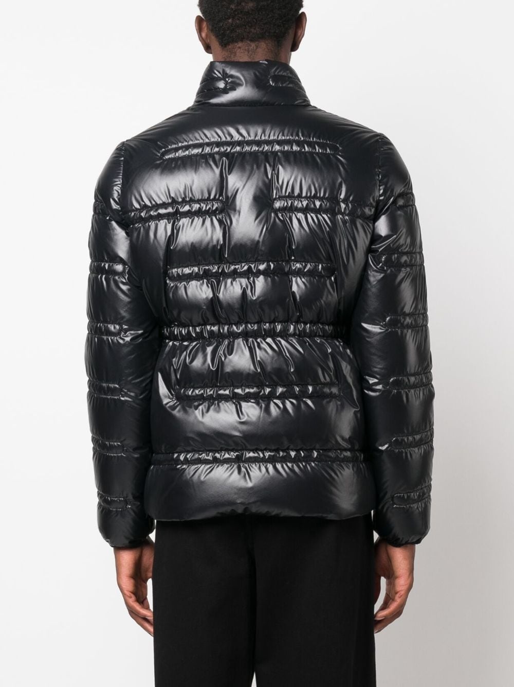 logo-print padded jacket - 4