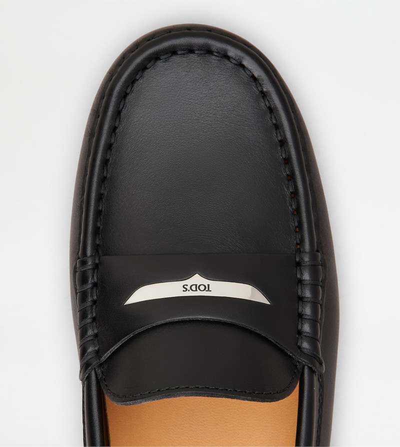GOMMINO DRIVING SHOES IN LEATHER - BLACK 4