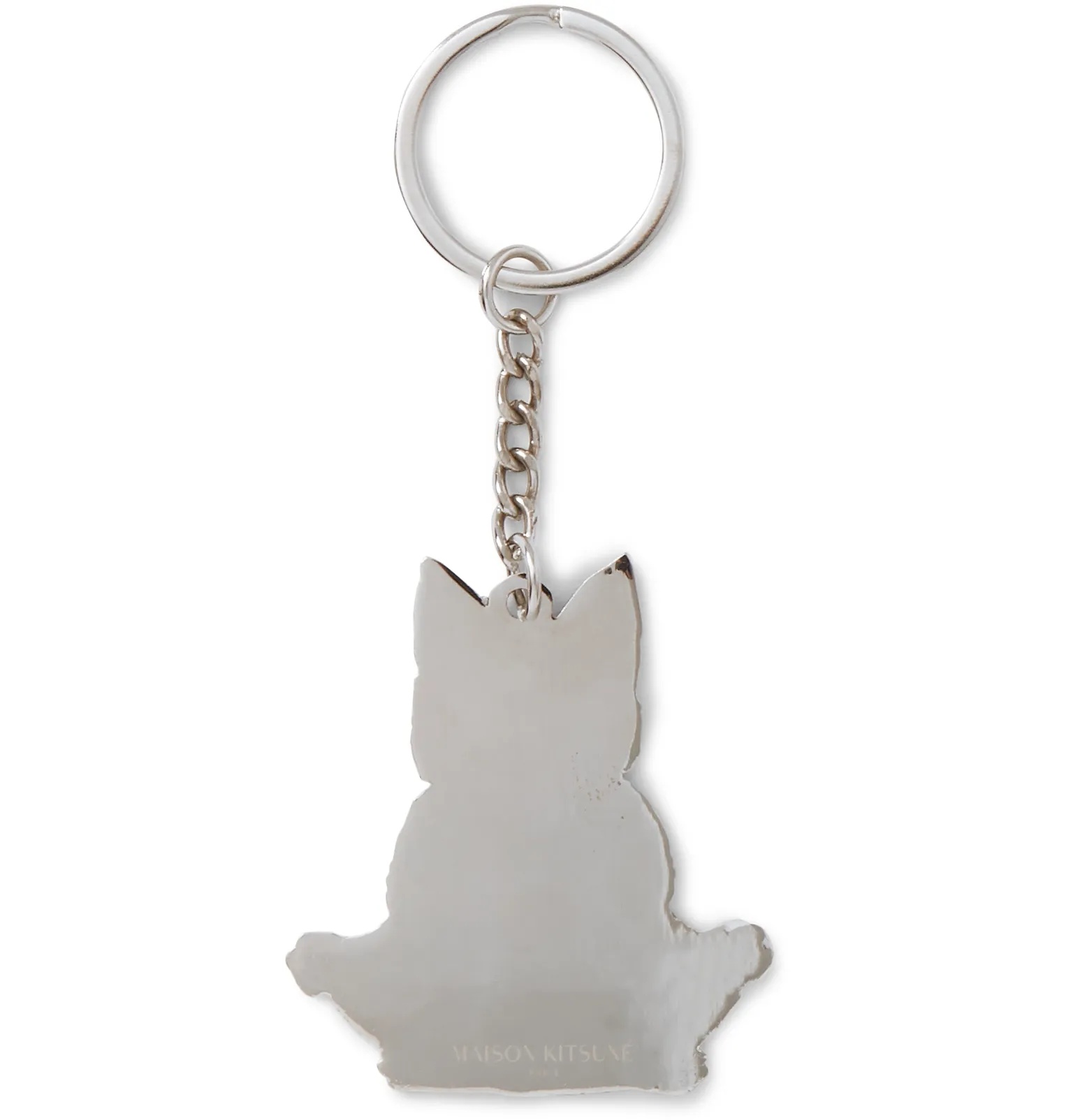 Silver-Tone and Enamel Key Ring - 3