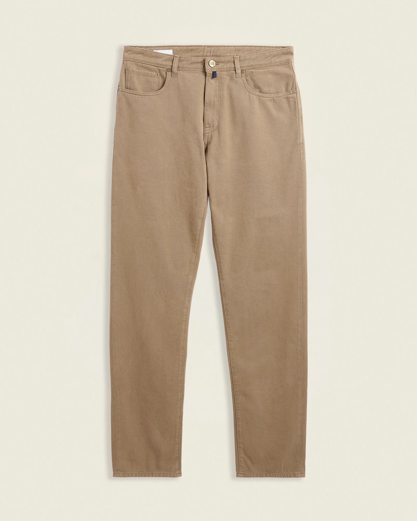 Regular fit cotton and cashmere fivepocket trousers - 1