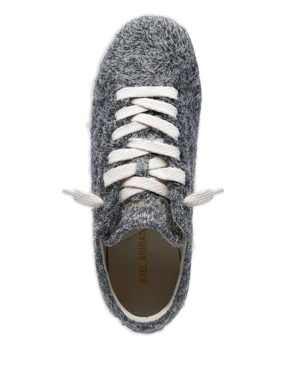 fuzzy lace-up sneakers - 4