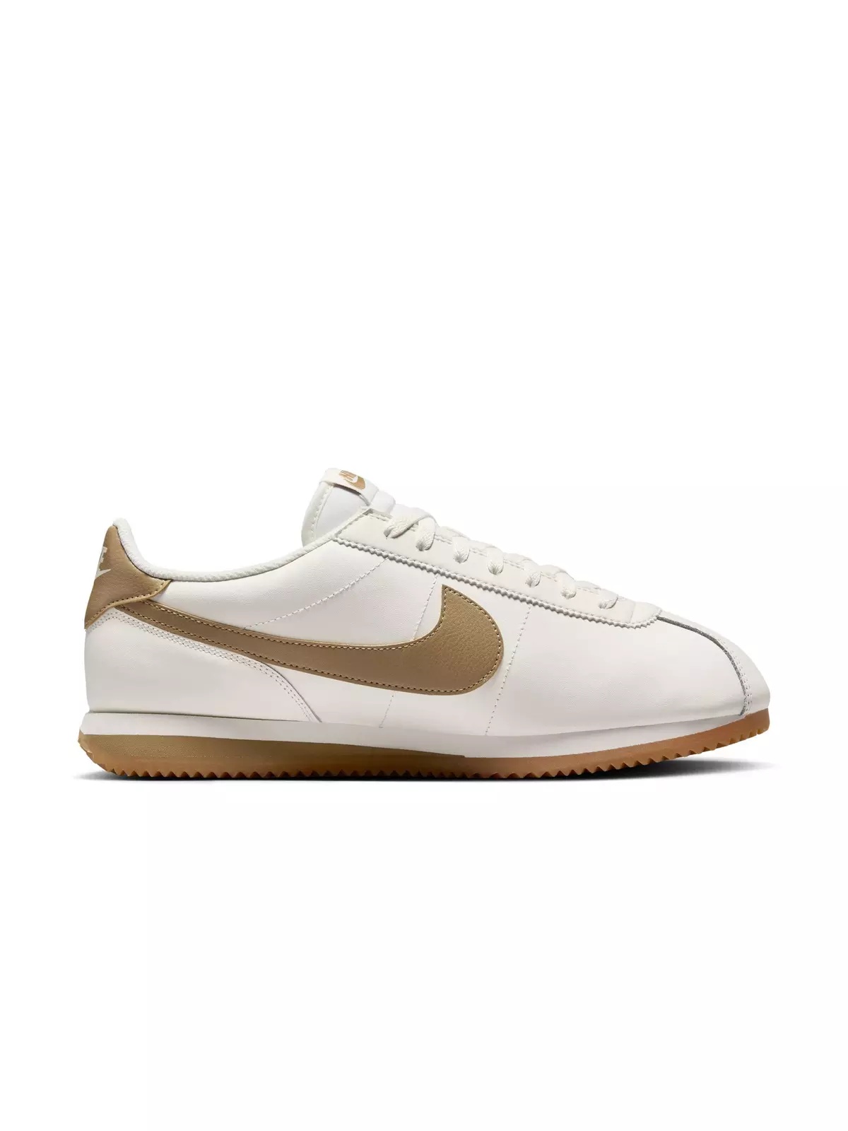 Cortez Leather "Sail/Parachute Beige/Gum Yellow" Men's Shoe - 2