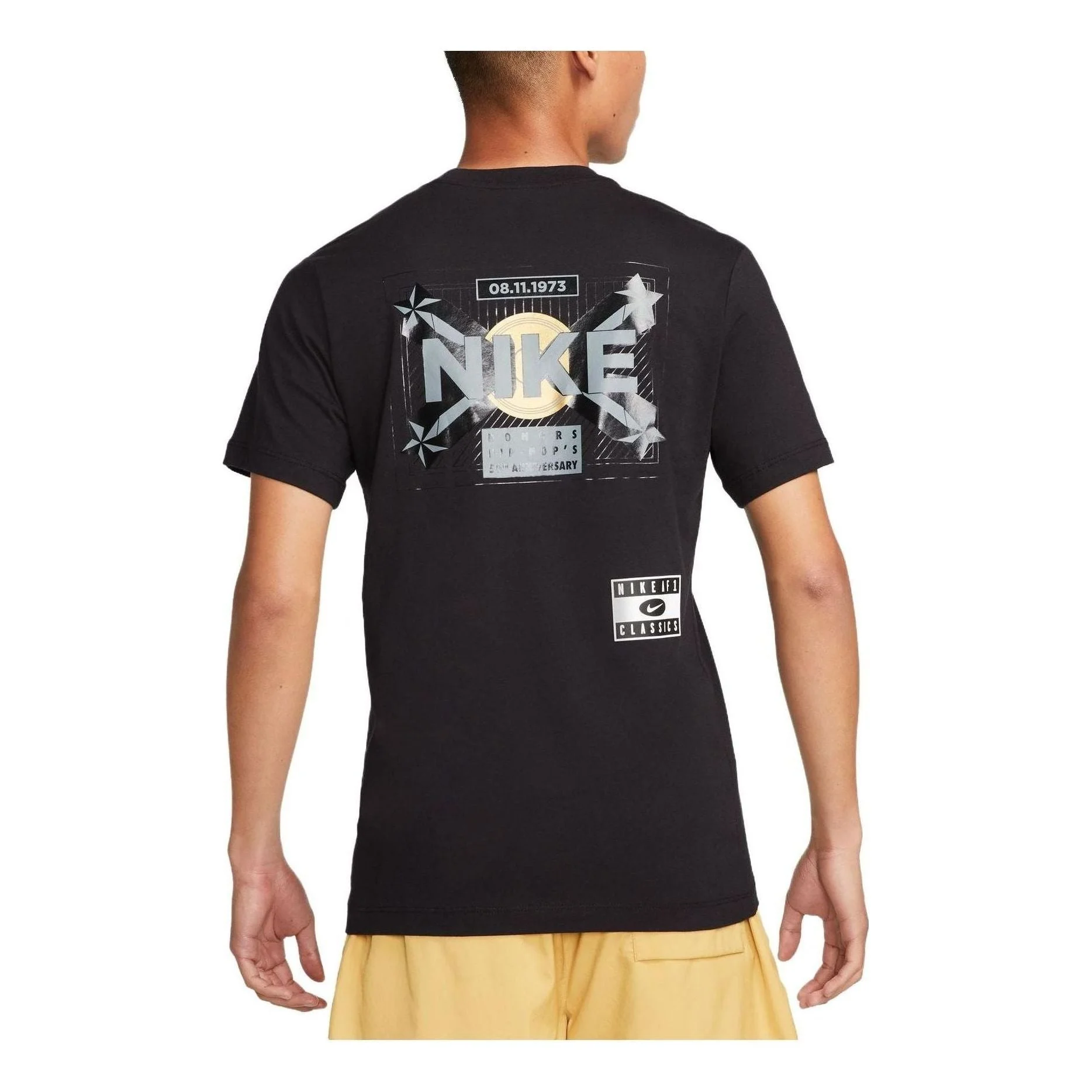 Nike HipHop Cotton Graphic T-Shirt 'Black' FB9773-010 - 1