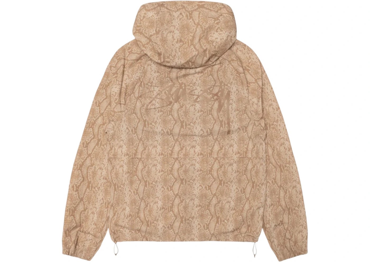 Stussy Beach Snake Print Nylon Shell Jacket Khaki - 2