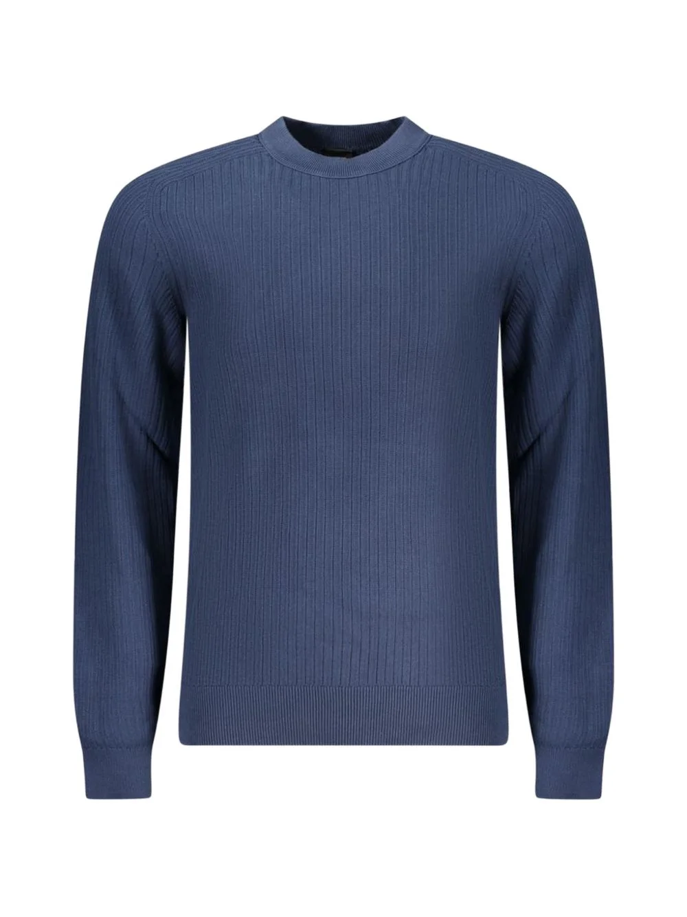 ribbed-knit cotton sweater - 1