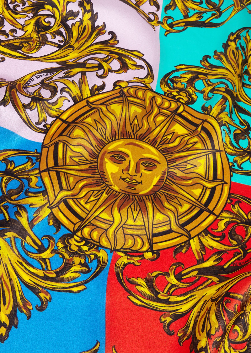 VERSACE JEANS COUTURE Garland Sun Silk Scarf outlook
