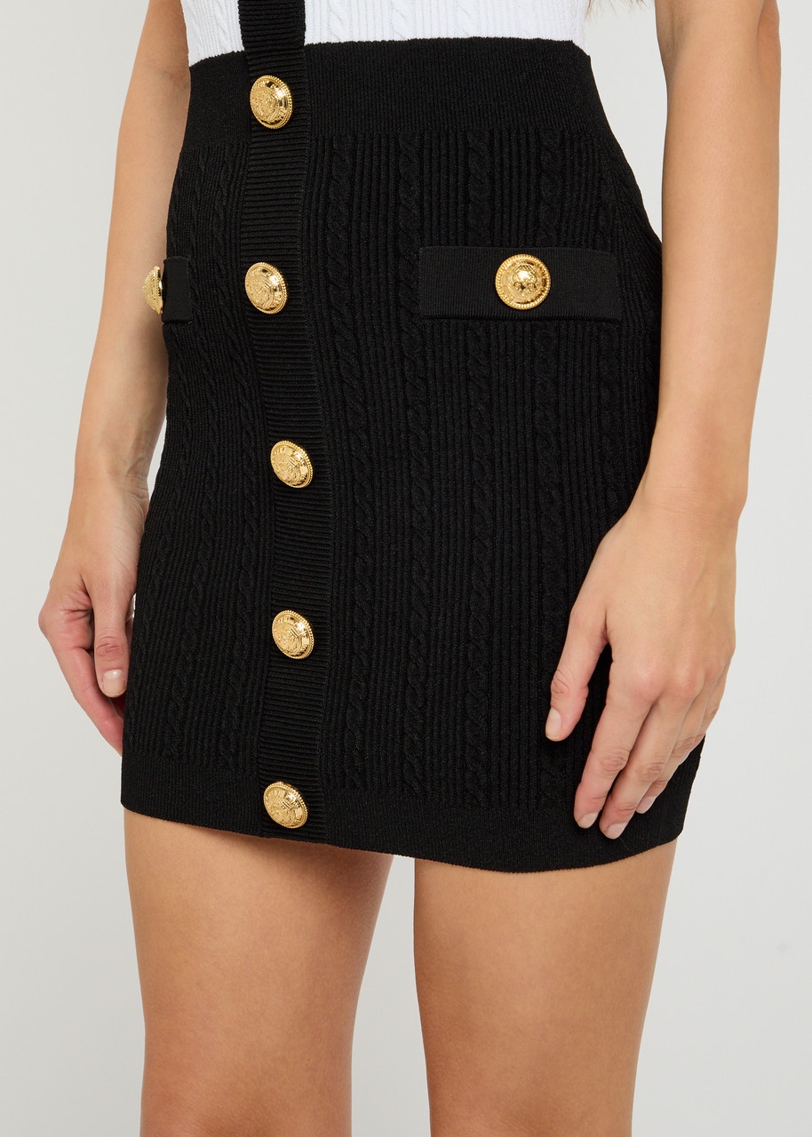 Balmain Colour-block Stretch-knit Mini Dress - 5