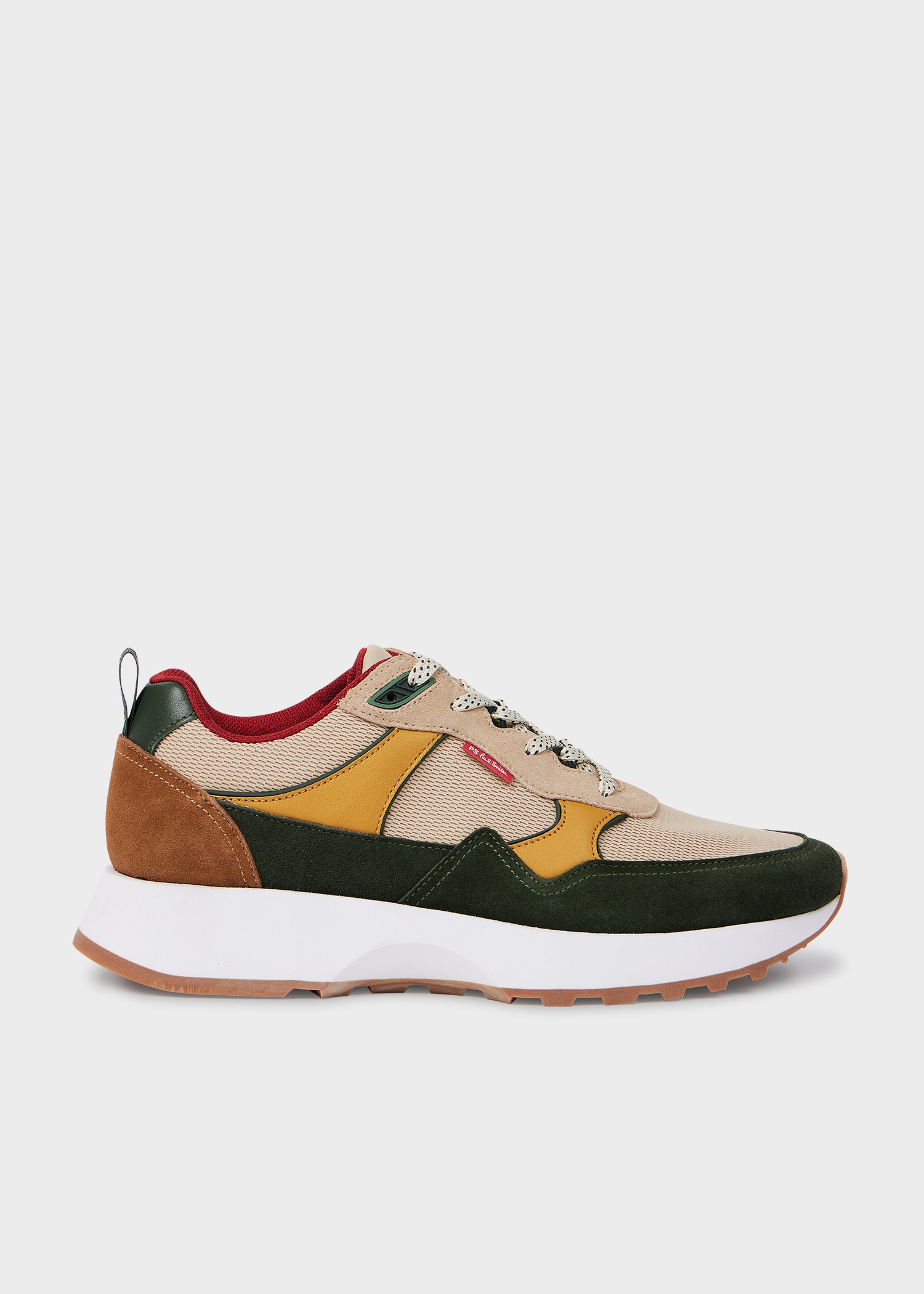Khaki 'Belair' Trainers - 1