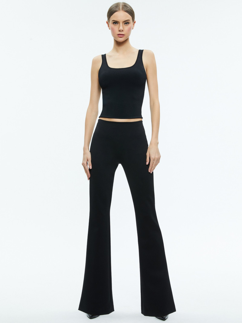 Alice + Olivia RMP BACK ZIP BOOTCUT PANT outlook