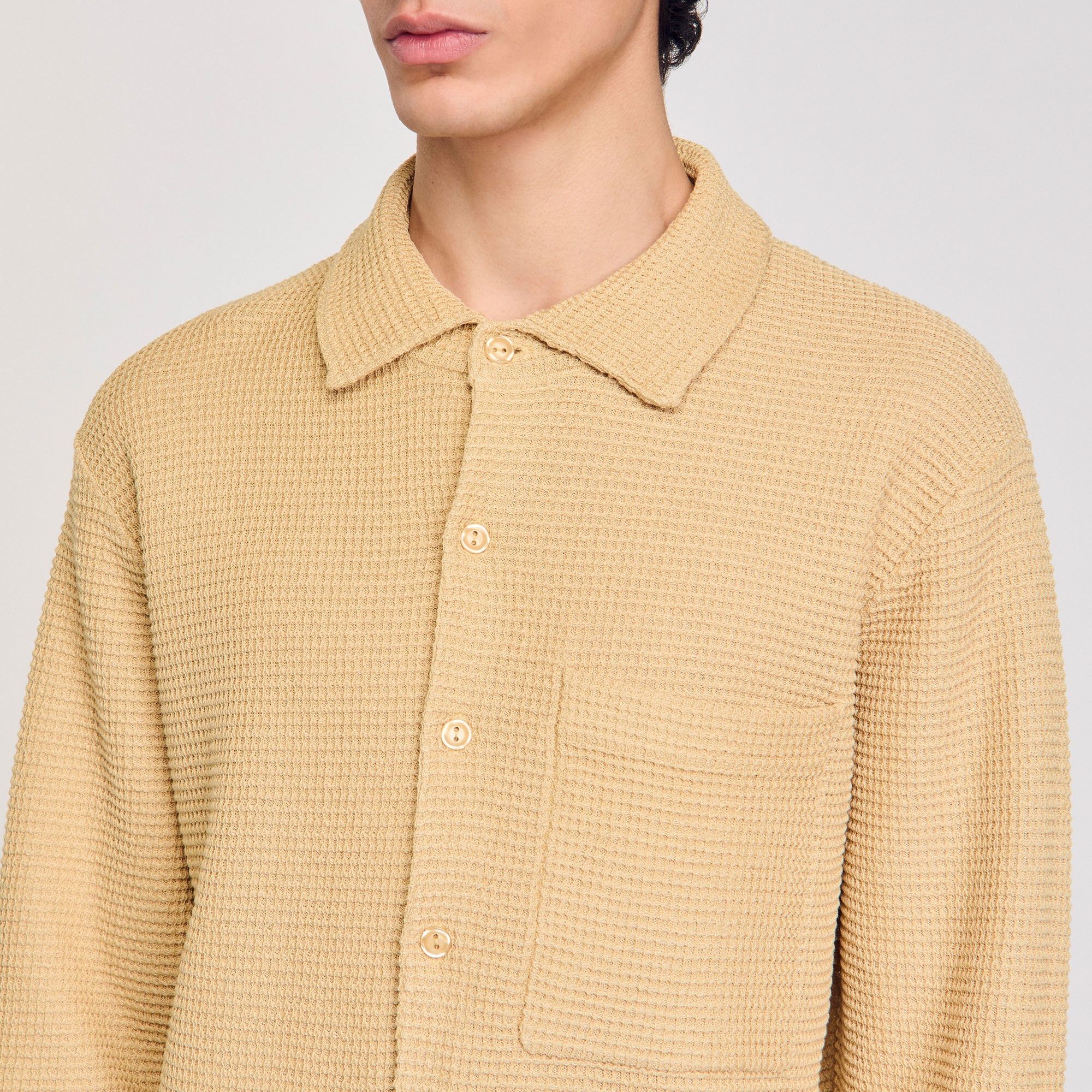 OVERSIZED KNIT SHIRT - 3