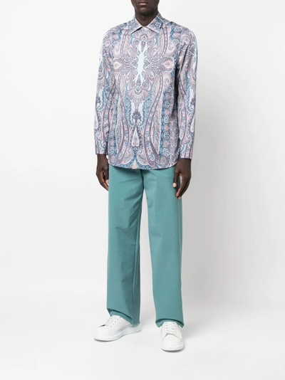 Etro all-over paisley-print shirt outlook