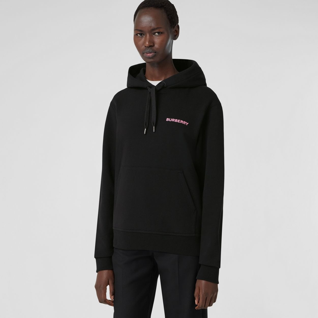 Coordinates Print Cotton Oversized Hoodie - 2