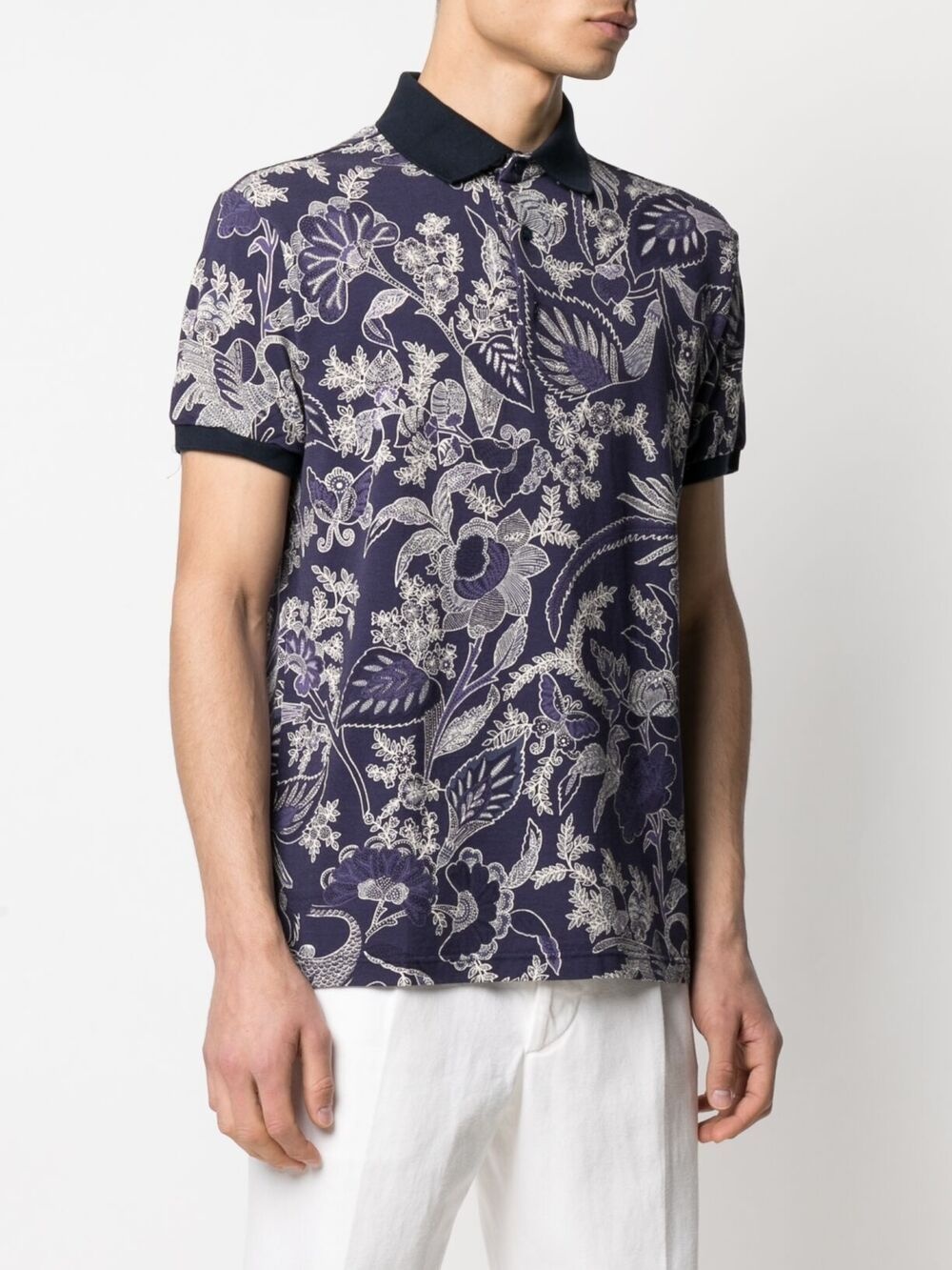 paisley-print polo shirt - 3