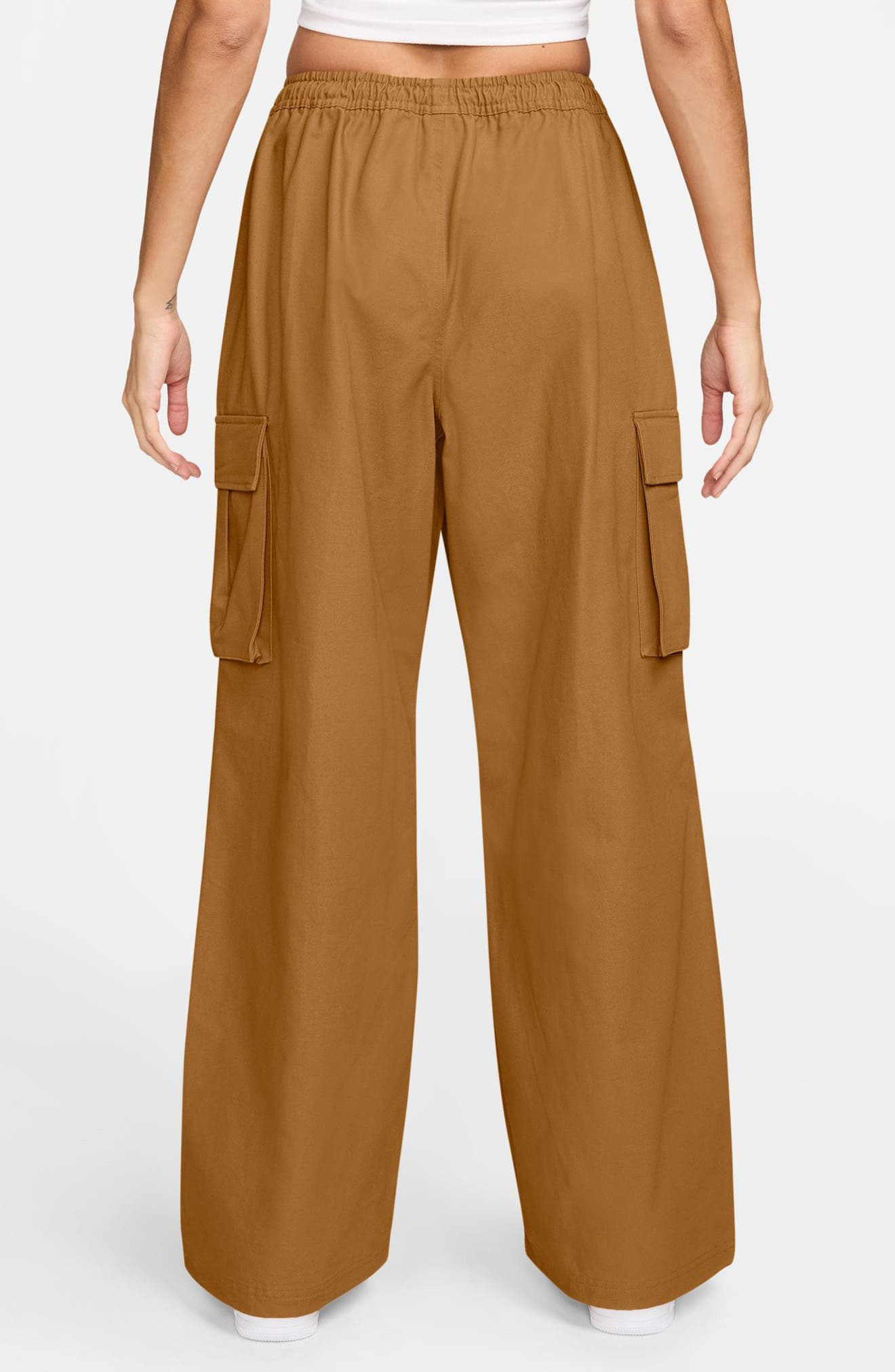 Nike Sportswear Loose Woven Cargo Pants in Desert Ochre/Sail at Nordstrom - 2