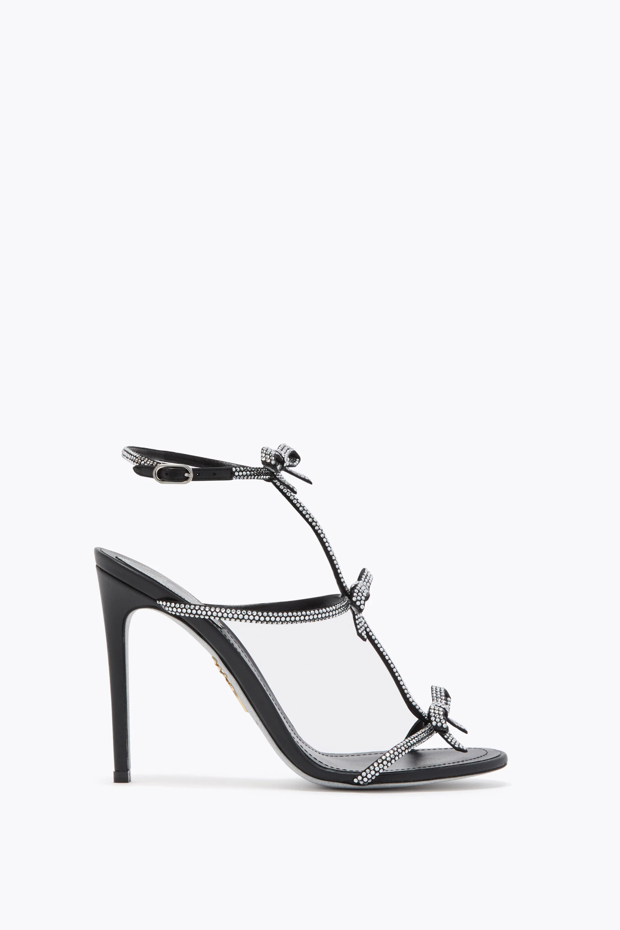 CATERINA BLACK AND SILVER SANDAL 105 - 1
