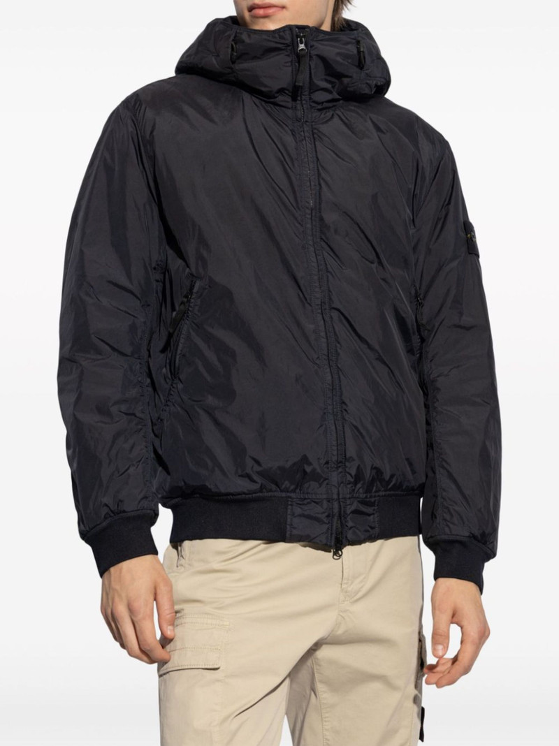Compass-badge hooded windbreaker 3