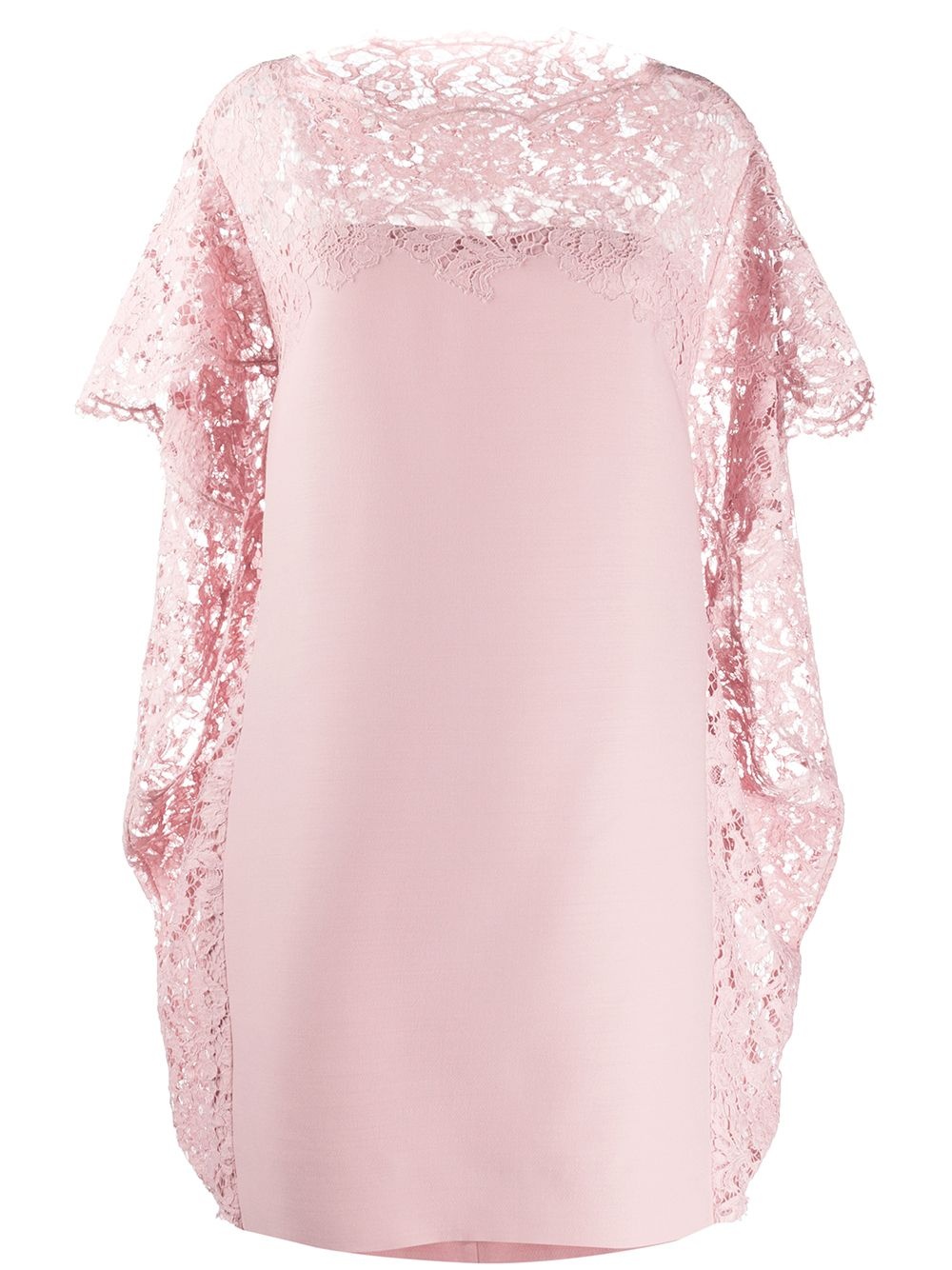 lace cape shift dress - 1