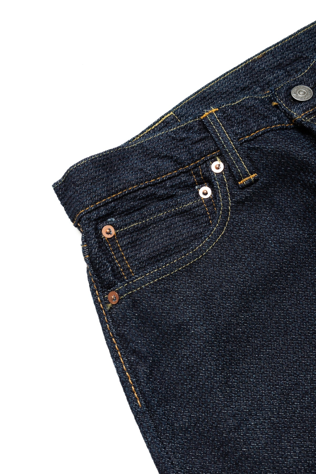 1170-1-ID Sashiko 5P Pants Loose Fit - Indigo x Indigo - 9