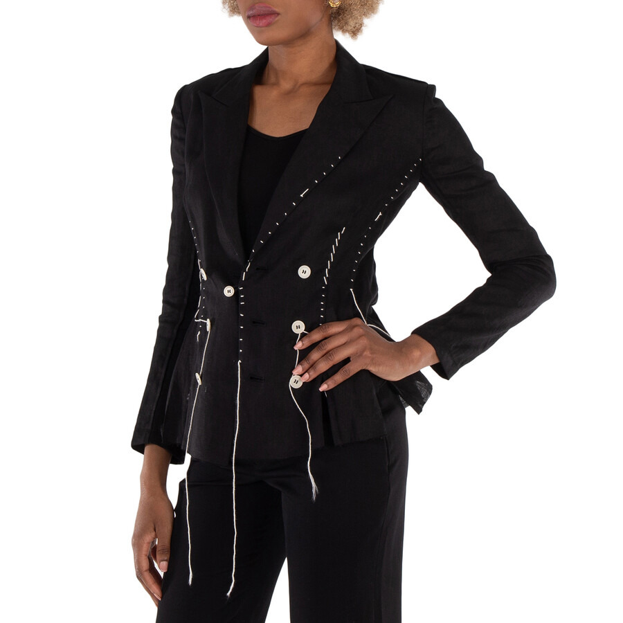 Yohji Yamamoto Hand Stitch Linen Cloth Jacket - 4