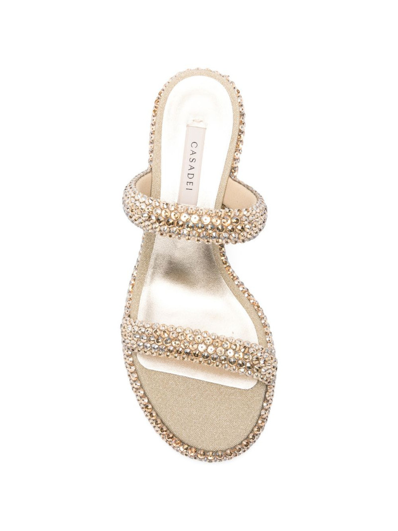 Sirio crystal-embellished kitten-heel sandals 4