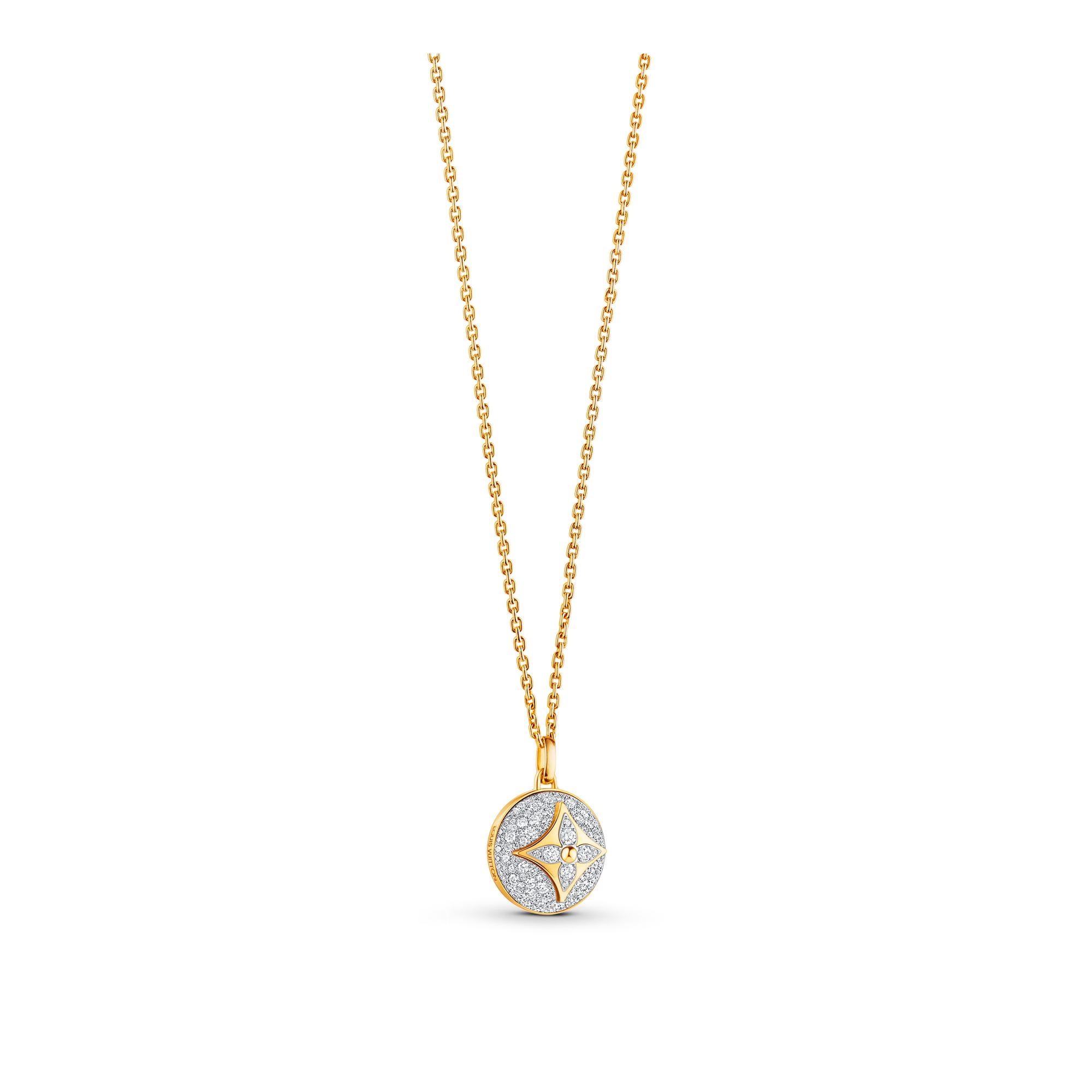 B Blossom Medallion, Yellow Gold, White Gold And Pave Diamonds - 3