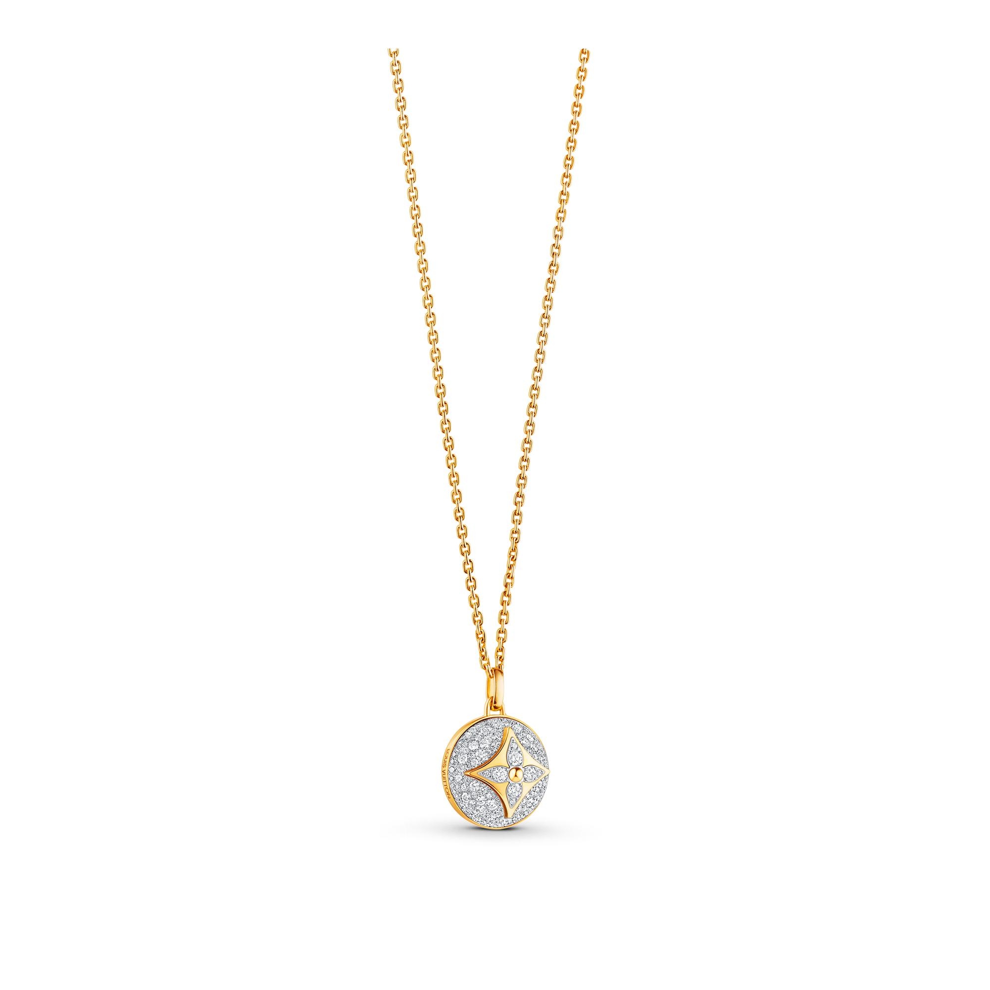 B Blossom Medallion, Yellow Gold, White Gold And Pave Diamonds - 3