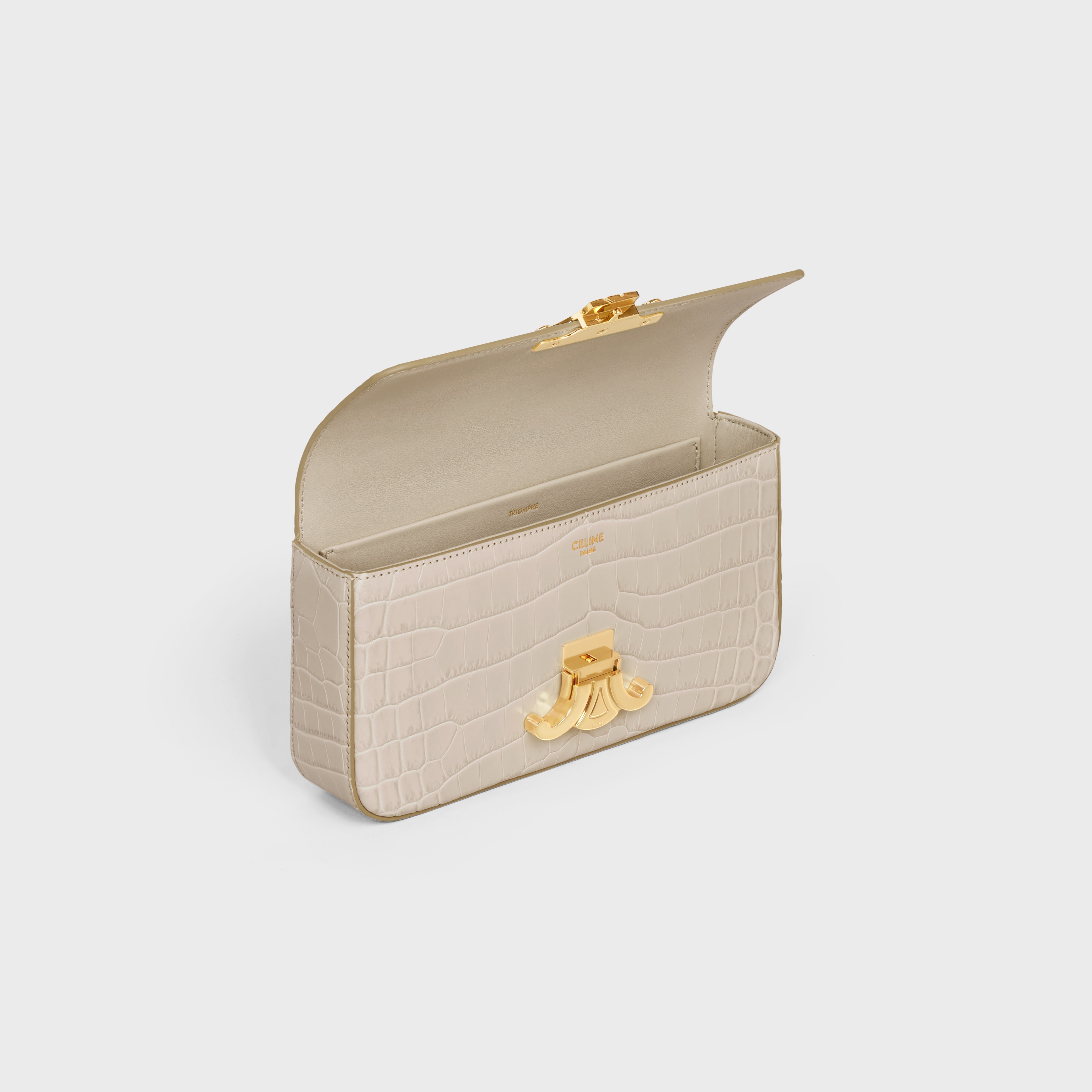 CHAIN SHOULDER BAG triomphe in Crocodile - 4