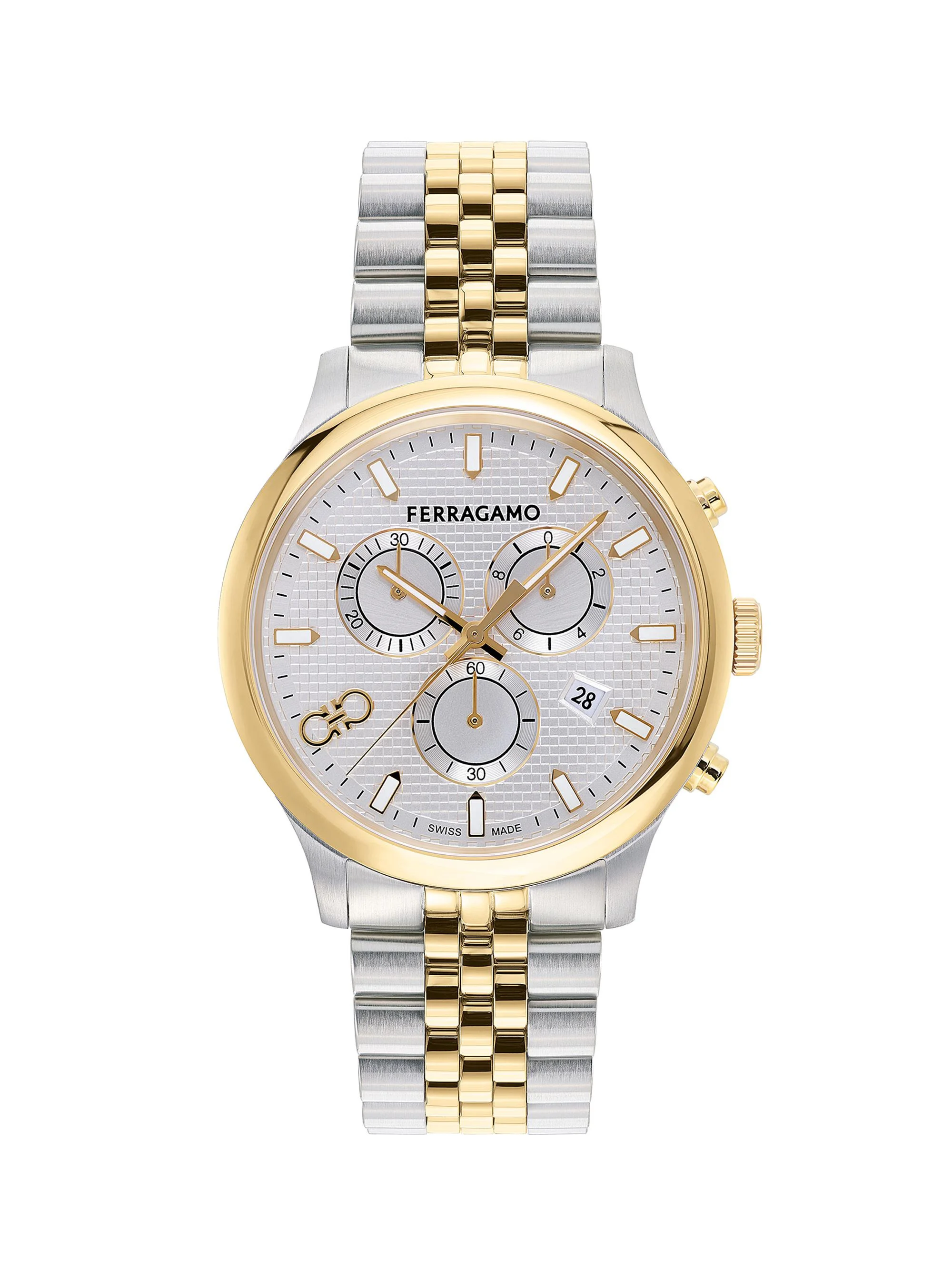 Men's Duo Chrono Stainless Steel Bracelet Watch/42MM - Two Tone - 1